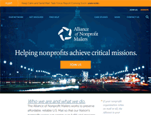 Tablet Screenshot of nonprofitmailers.org